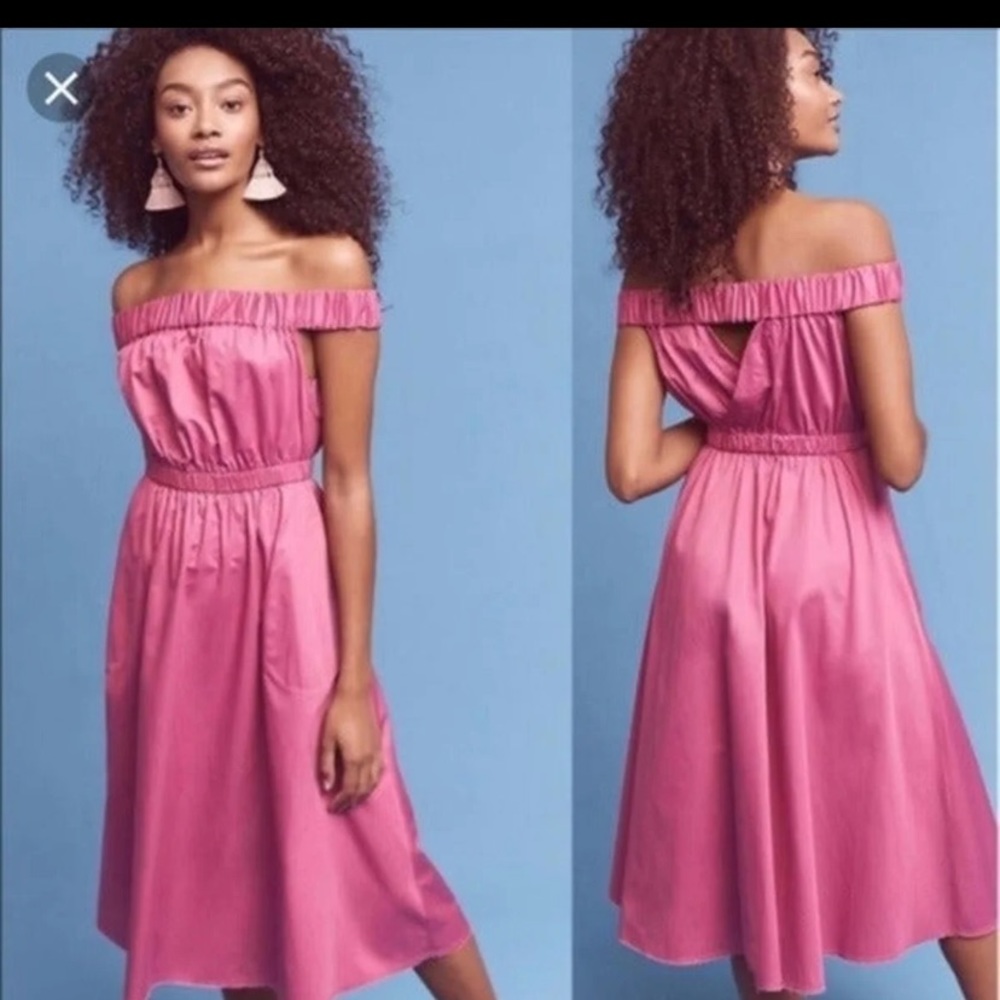 Anthropologie Maeve Mona Off The Shoulder Dress